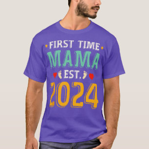 Camiseta Dia de as mães Primeira Vez Mãe Bruh Ama A Melhor
