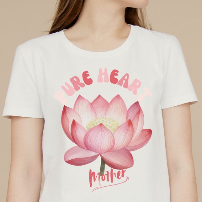 Camiseta Dia de as mães puro do coração (Criador carregado)