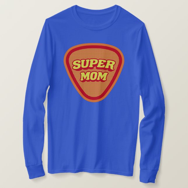 Camiseta Dia de as mães Super Mãe (Frente do Design)