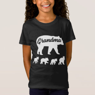 Camiseta Dia de as mães Vintage Grandma Bear 4 Cubs