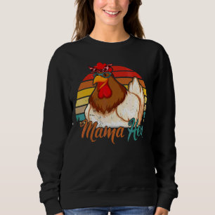 Camiseta Dia de as mães Vintage Retro Mama Hen Chicken