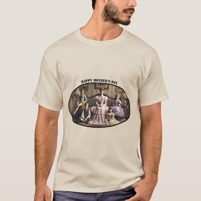 Camiseta Dia de as mães Vitoriano Feliz URM (Frente)