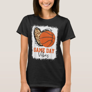 Camiseta Dia de Basquete Branqueado Vibes de Basquete Mãe