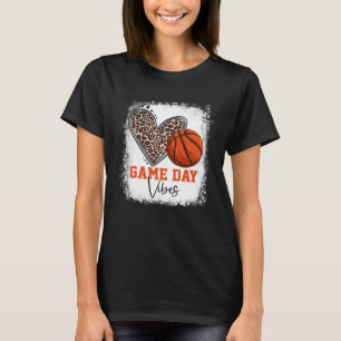 Camiseta Dia de Basquete Branqueado Vibes de Basquete Mãe