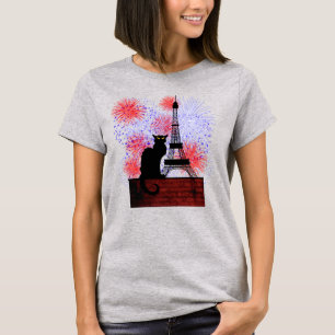 Camiseta Dia de Bastille Noir do bate-papo