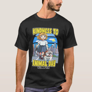 Camiseta Dia de Bondade com os Animais 4 de Outubro Filipin