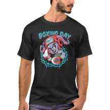 Dia de Boxing Cute Fighter Cartoon Roupas de Rua D