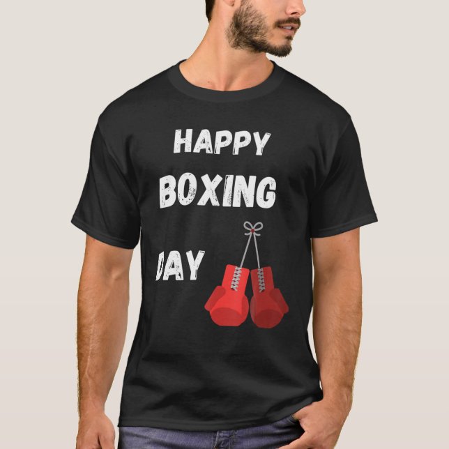 Camiseta Dia de Boxing do Vintage Happ (Frente)