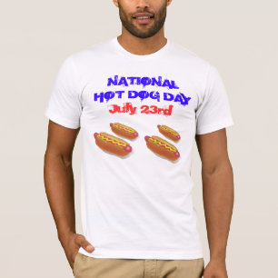 Camiseta Dia de cachorro quente nacional - 23 de julho