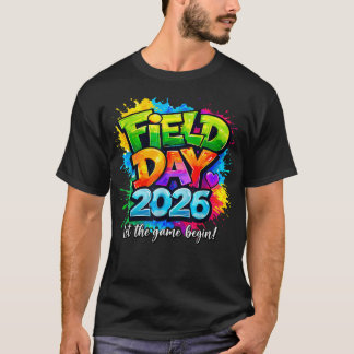 Camiseta Dia de Campo Divertido 2026 Vamos Começar o Jogo