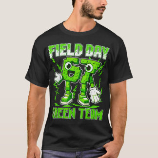 Camiseta Dia de Campo Equipe Verde Divertido Jogo 67 Seis S