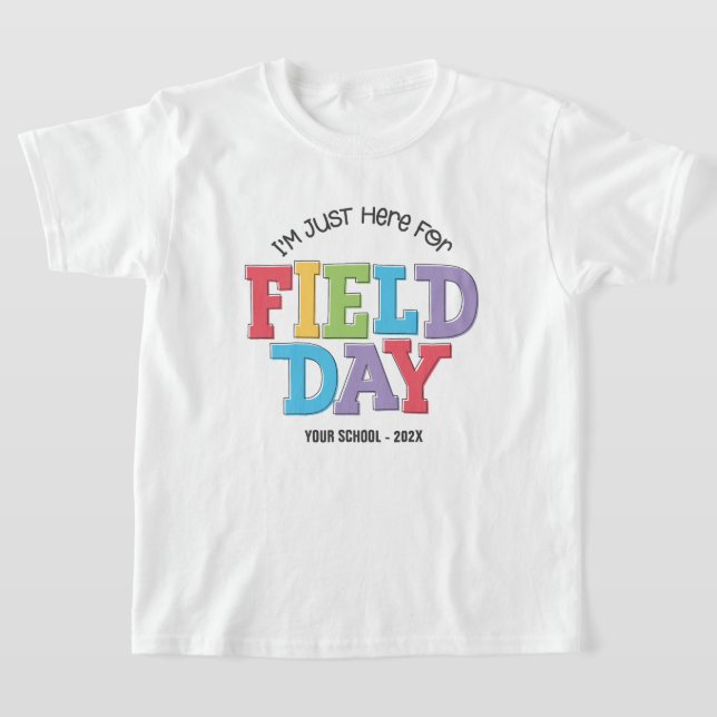 Camiseta Dia de Campo na Escola Primária Personalizado (Postura )