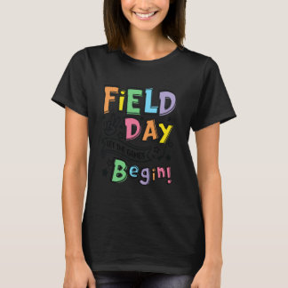 Camiseta Dia de Campo Os Jogos Começam Feliz Dia de Campo C