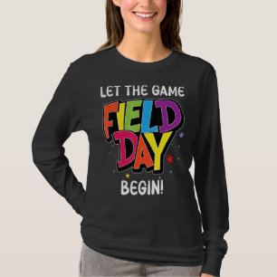 Camiseta Dia de Campo Que Os Jogos Comecem Crianças Meninas