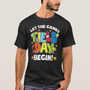 Camiseta Dia de Campo Que Os Jogos Comecem Crianças Meninas