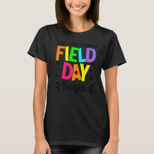 Camiseta Dia de Campo Que Os Jogos Comecem Crianças Meninas