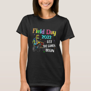 Camiseta Dia de Campo Que Os Jogos Comecem Crianças Rex Mon