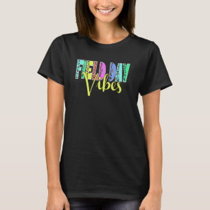 Camiseta Dia de Campo Vibes Para Crianças Professoras Dia D