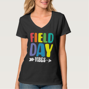 Camiseta Dia de Campo Vibes Para Crianças Professoras Dia D