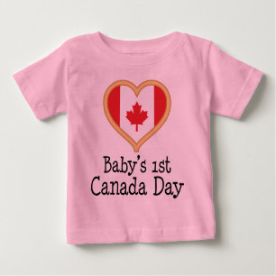 Camiseta Dia de Canadá dos bebês ø