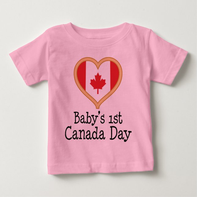 Camiseta Dia de Canadá dos bebês ø (Frente)