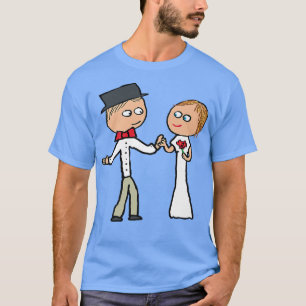 Camiseta Dia de Casamento de Noiva e de Noite