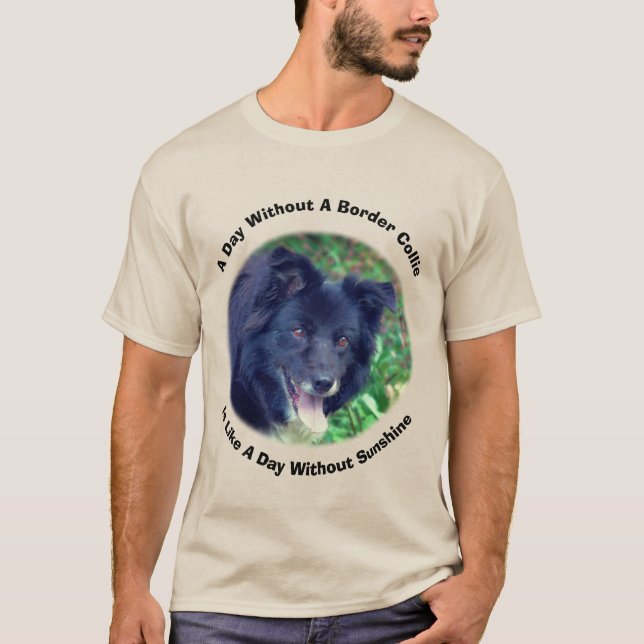 Camiseta Dia de Collie de Fronteira Sem (Frente)