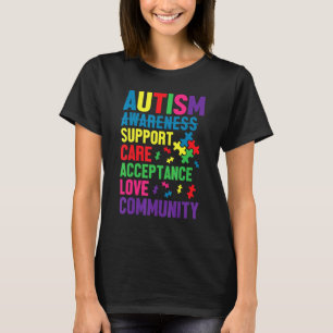 Camiseta Dia de Conscientização do Autismo Apoio à Criança