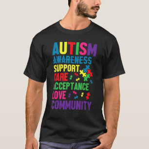 Camiseta Dia de Conscientização do Autismo Apoio à Criança