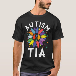 Camiseta Dia de Conscientização do Autismo do Girassol Famí