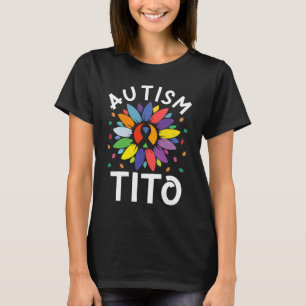 Camiseta Dia de Conscientização do Autismo do Girassol Famí