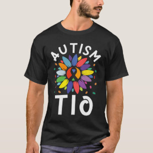 Camiseta Dia de Conscientização do Autismo do Girassol Famí