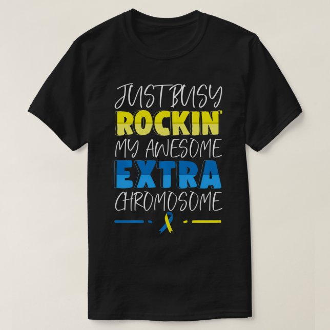 Camiseta Dia de Conscientização sobre a Síndrome de Down Pa (Frente do Design)