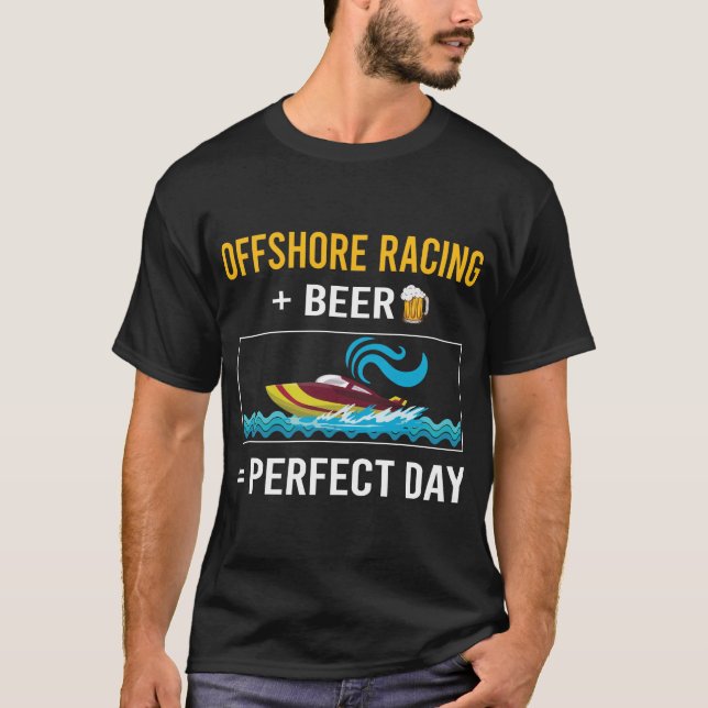 Camiseta Dia de Corrida de Barco ao Largo (Frente)