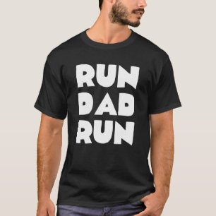 Camiseta Dia de Corrida Engraçado da Pai Maratona da Famí