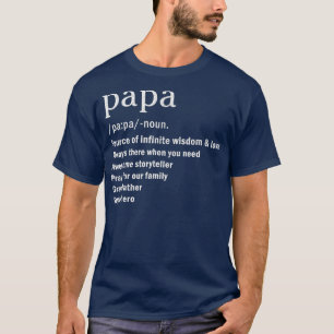Camiseta Dia de Dicionário de Definição de Avô