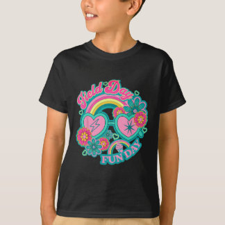 Camiseta Dia de Diversão de Hippie Field Day Para Professor