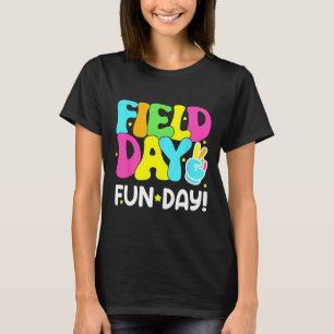 Camiseta Dia de Diversão do Campo Infantil no Dia Passado d