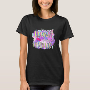 Camiseta Dia de Felz pascoa de Dama de Almoço de Cada Coelh