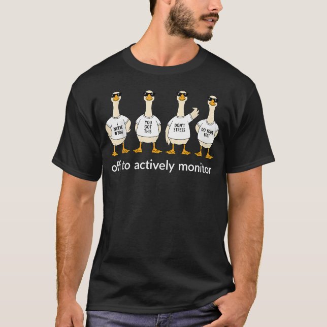Camiseta Dia de Folga para Monitorar Ativamente o Estado do (Frente)