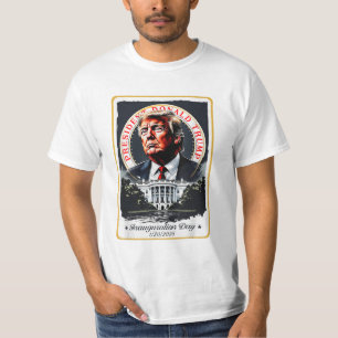 Camiseta Dia de Inauguração do Apoiador Trump 2025