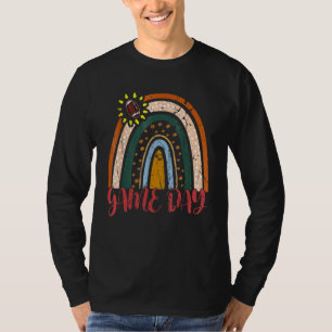 Camiseta Dia de Jogo com Futebol do Coração Leopardo Mãe Ar