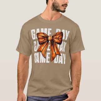 Camiseta Dia de Jogo de Basquete de Animação Fofa para Aman