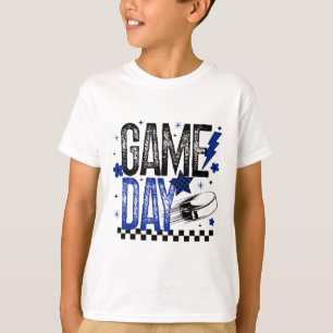 Camiseta Dia de Jogo de Hóquei no Gelo Mãe de Hóquei Retro