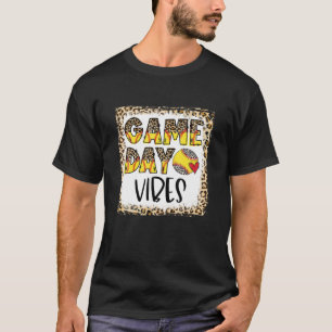 Camiseta Dia de Jogo de Softball Branqueado Vibes Tee Softb