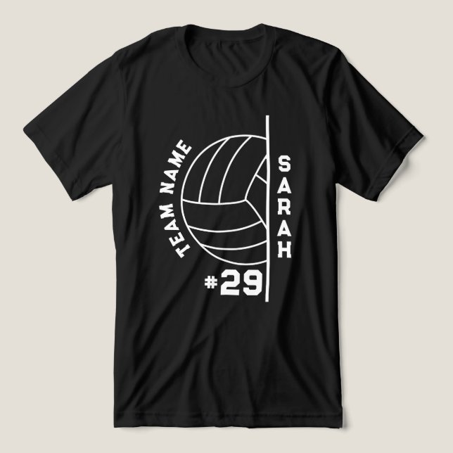 Camiseta Dia de jogo de voleibol da Equipe de Voleibol Pers (Design frontal)