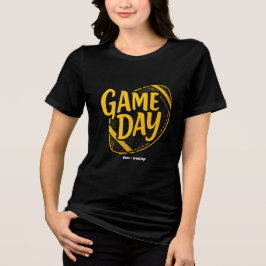 Camiseta Dia de Jogo Dia de Ação de Graças Design Perfe