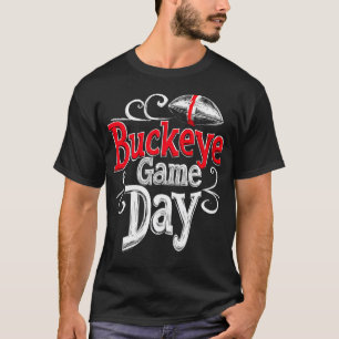 Camiseta Dia de Jogo do Buckeye Ohio Estado Nativo Vintage