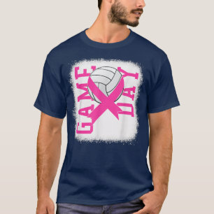 Camiseta Dia de Jogo Encerrado Cancer Mama Consciência Rosa