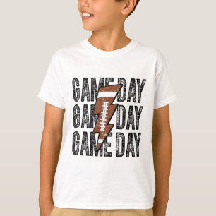 Camiseta Dia de Jogo Futebol Raio Americano Futebol Mãe